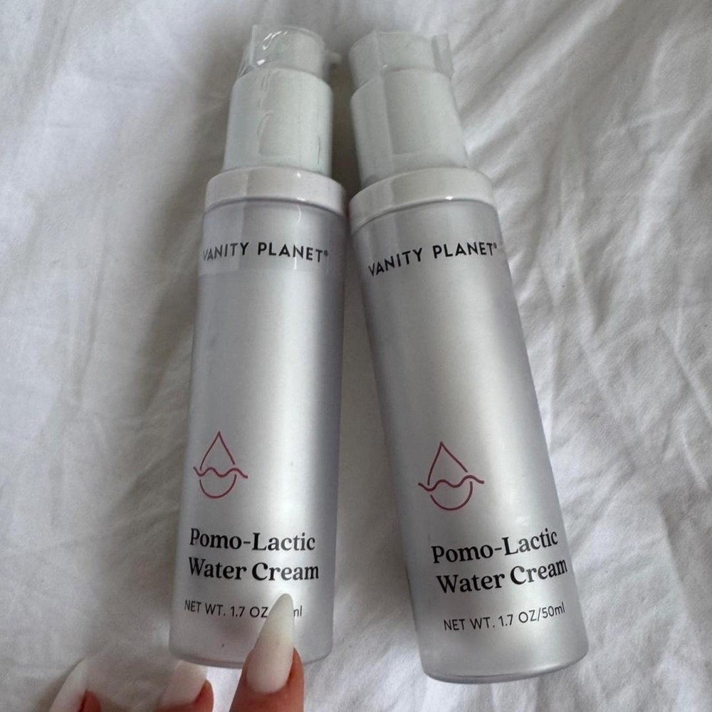 Vanity Planet Promo-Lactic Water Cream 2x 50ml Exfoliant Serum Glass Skin